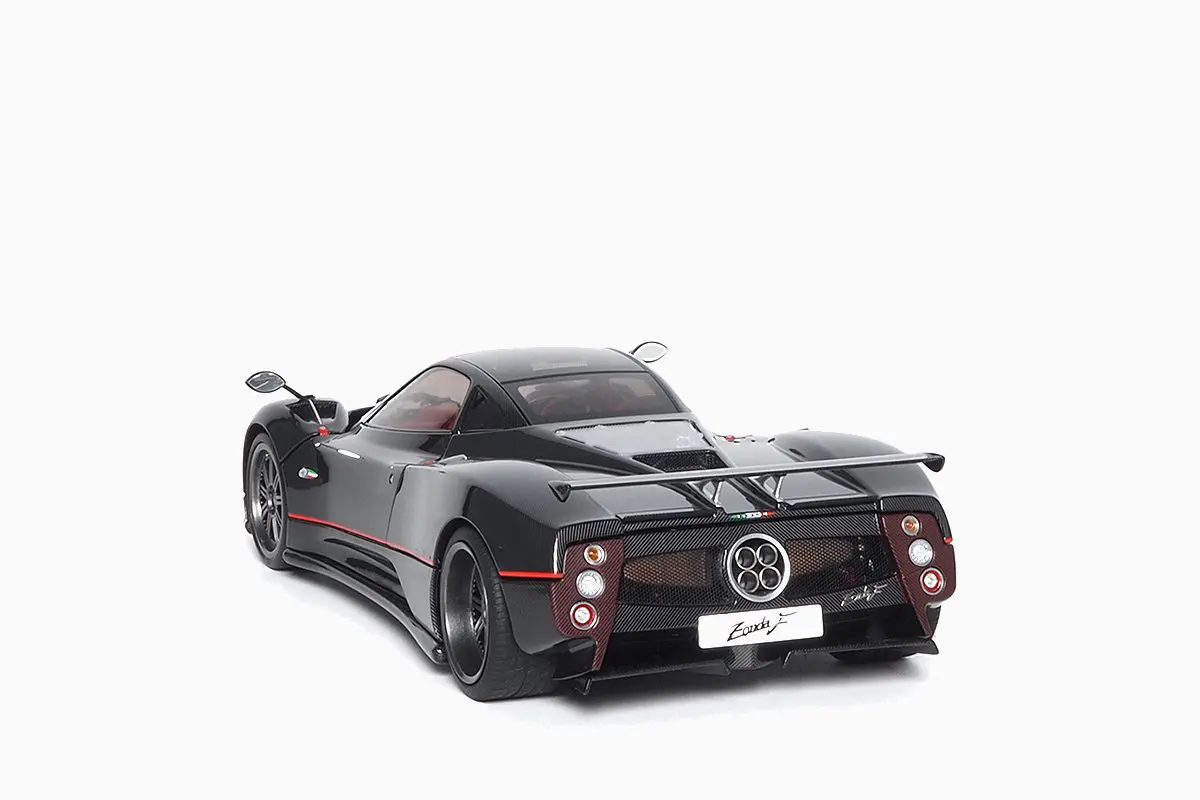 Almost Real 1:18 - Pagani Zonda F Gloss Carbon Black with Red