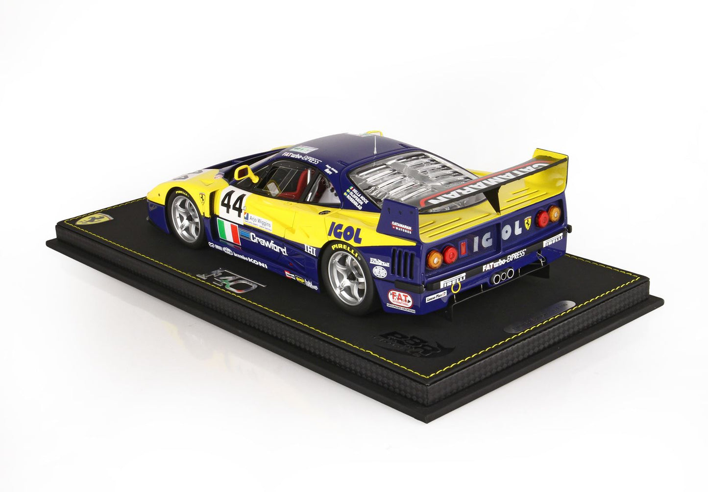 BBR Model 1:18 - Ferrari F40 LM Le Mans 1996 TEAM ENNEA IGOL
