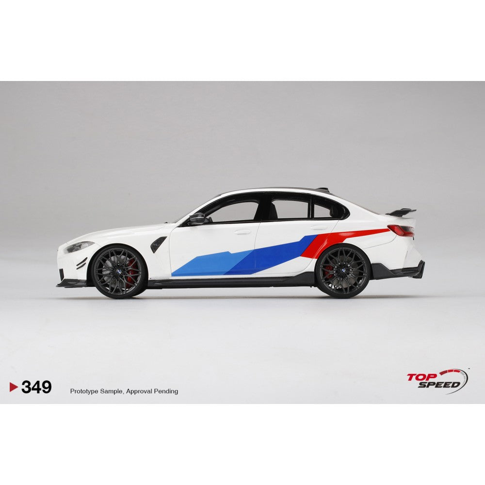 Top Speed Model - BMW M3 M-Performance (G80) Alpine White 1:18