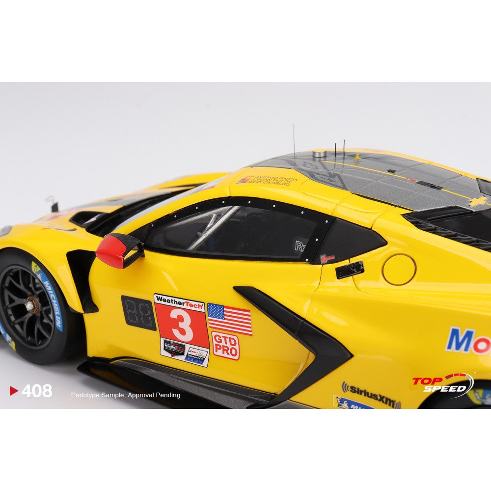 Top Speed Model - Chevrolet Corvette C8.R #3 Corvette Racing 2022 IMSA Sebring 12 Hrs GTD PRO Winner 1:18