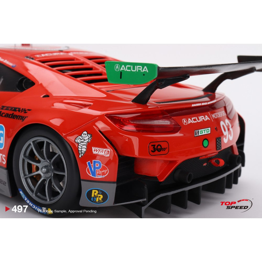 Top Speed Model - Acura NSX GT3 EVO22 #93 Harrison Contracting Company Racers Edge Motorsports with WTRAndretti 2023 IMSA Daytona 24 Hrs 1:18