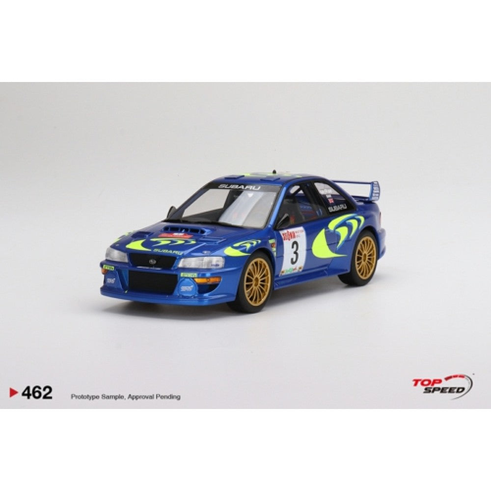 Top Speed Model - Subaru Impreza WRC97 1997 Rally Sanremo Winner #3 1:18