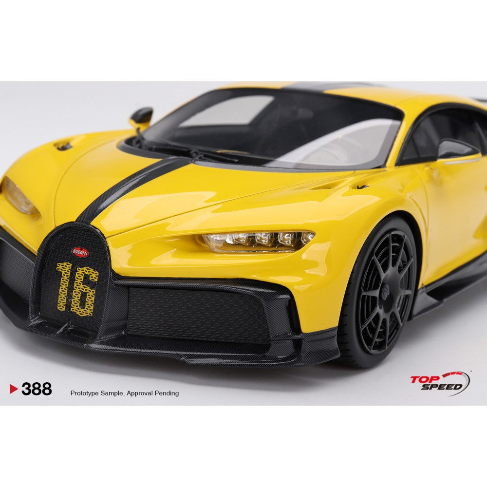 Top Speed Model - Bugatti Chiron Pur Sport Yellow 1:18