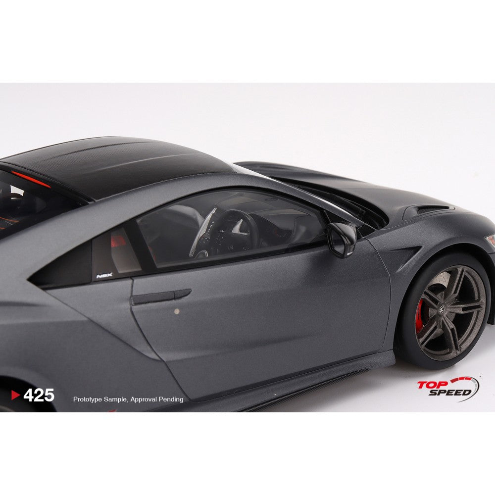 Top Speed Model - Honda NSX Type S 2022 Gotham Gray Matte 1:18