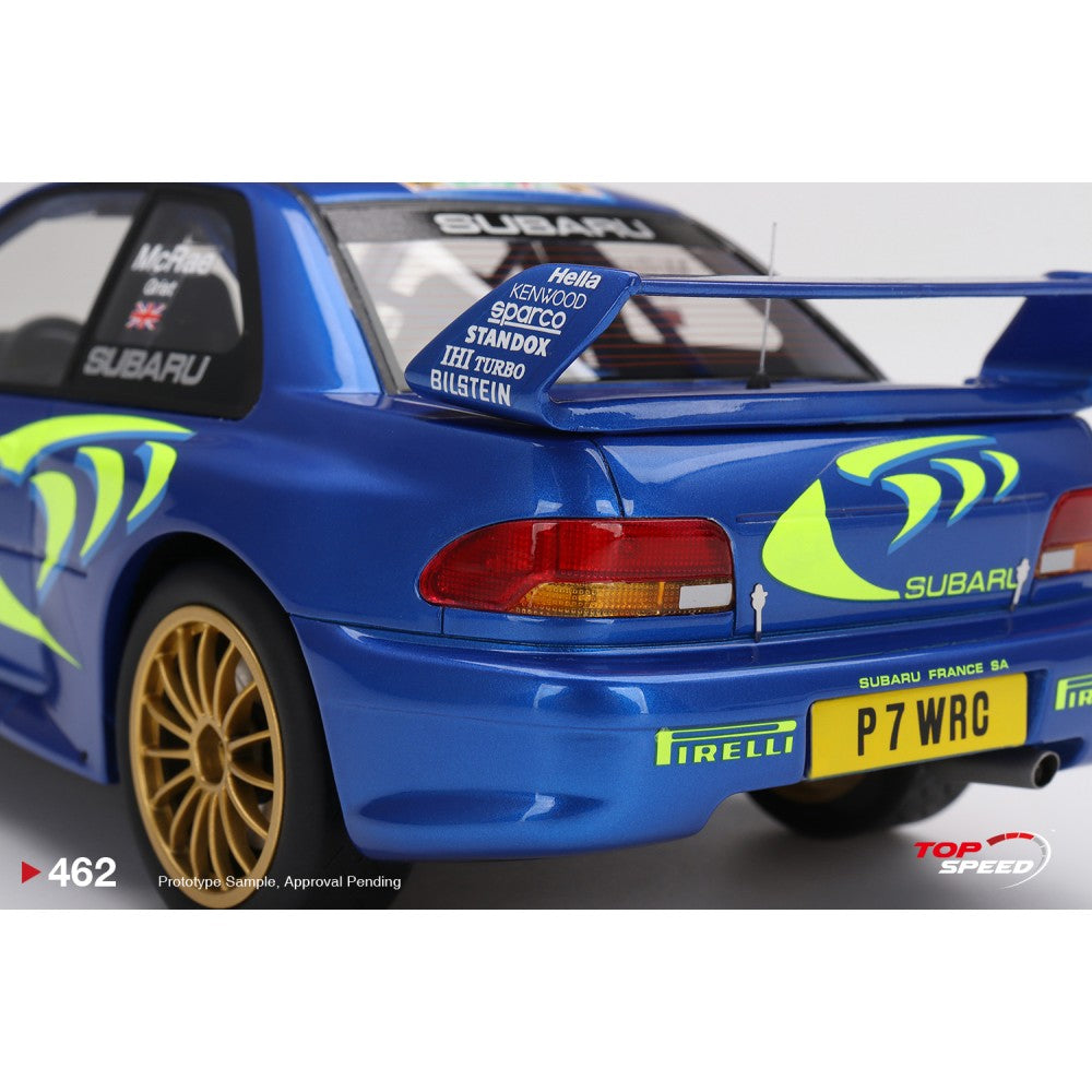 Top Speed Model - Subaru Impreza WRC97 1997 Rally Sanremo Winner #3 1:18