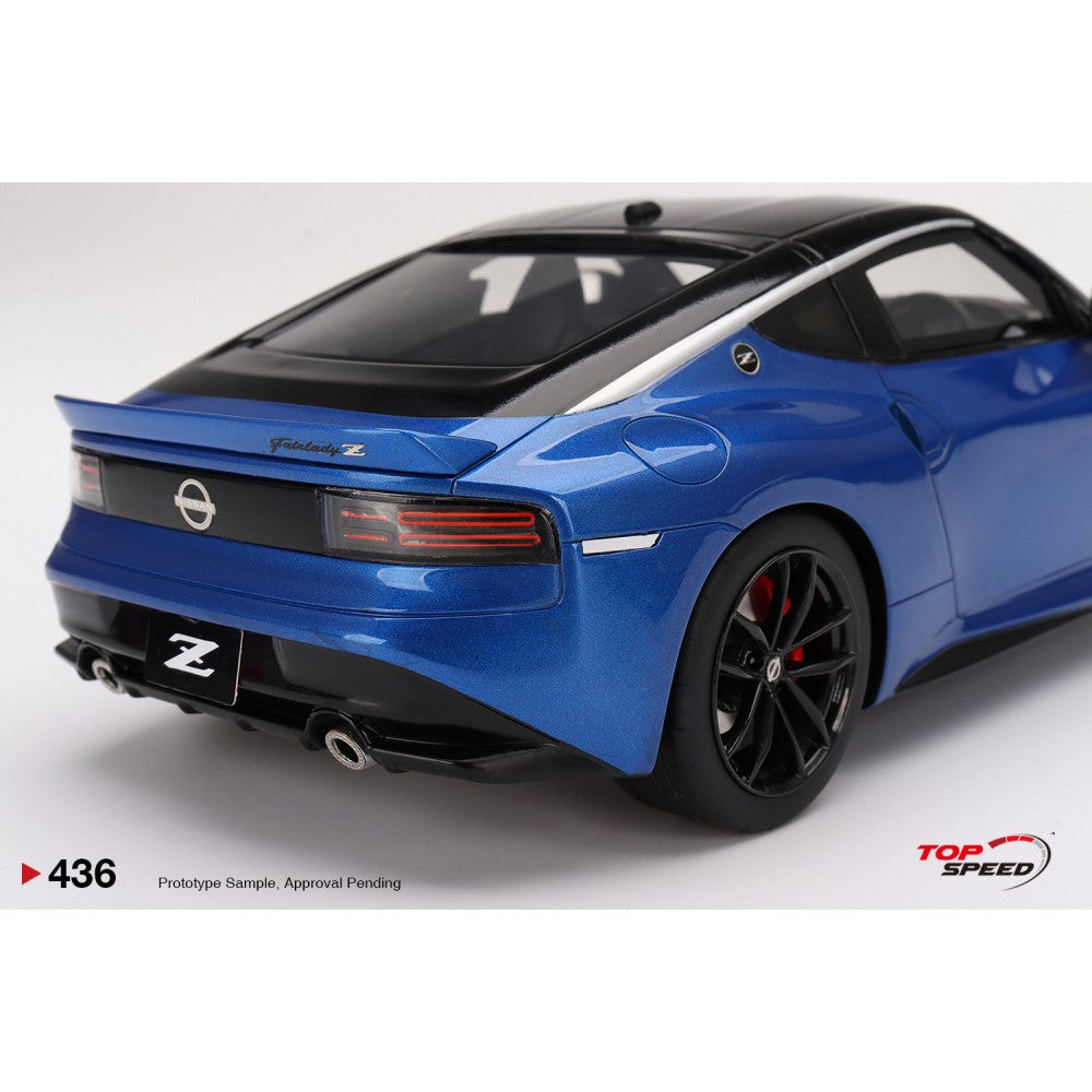 Top Speed Model - Nissan Fairlady Z Version ST 2023 Seiran Blue 1:18