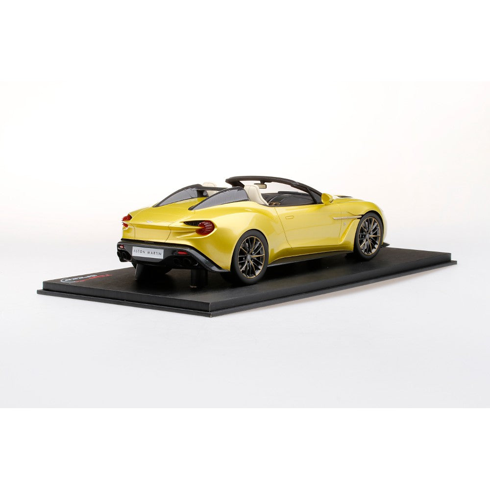 Top Speed Model - Aston Martin Vanquish Zagato Speedster Cosmopolitan Yellow 1:18