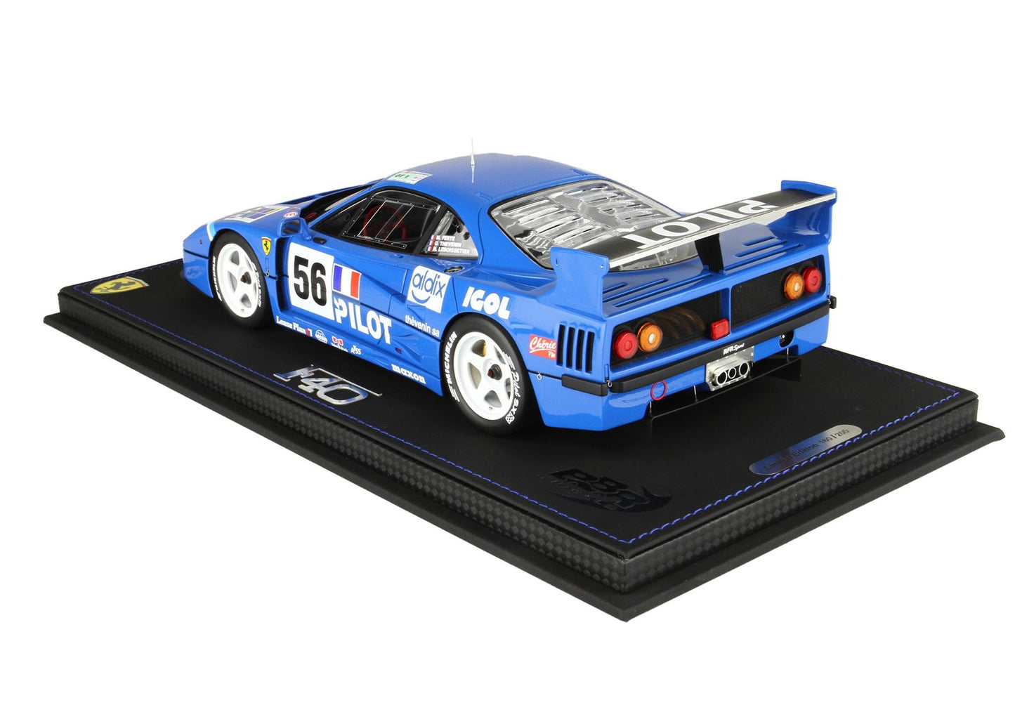 BBR Model 1:18 - Ferrari F40 LM Le Mans 1996 Pilot Pen Racing