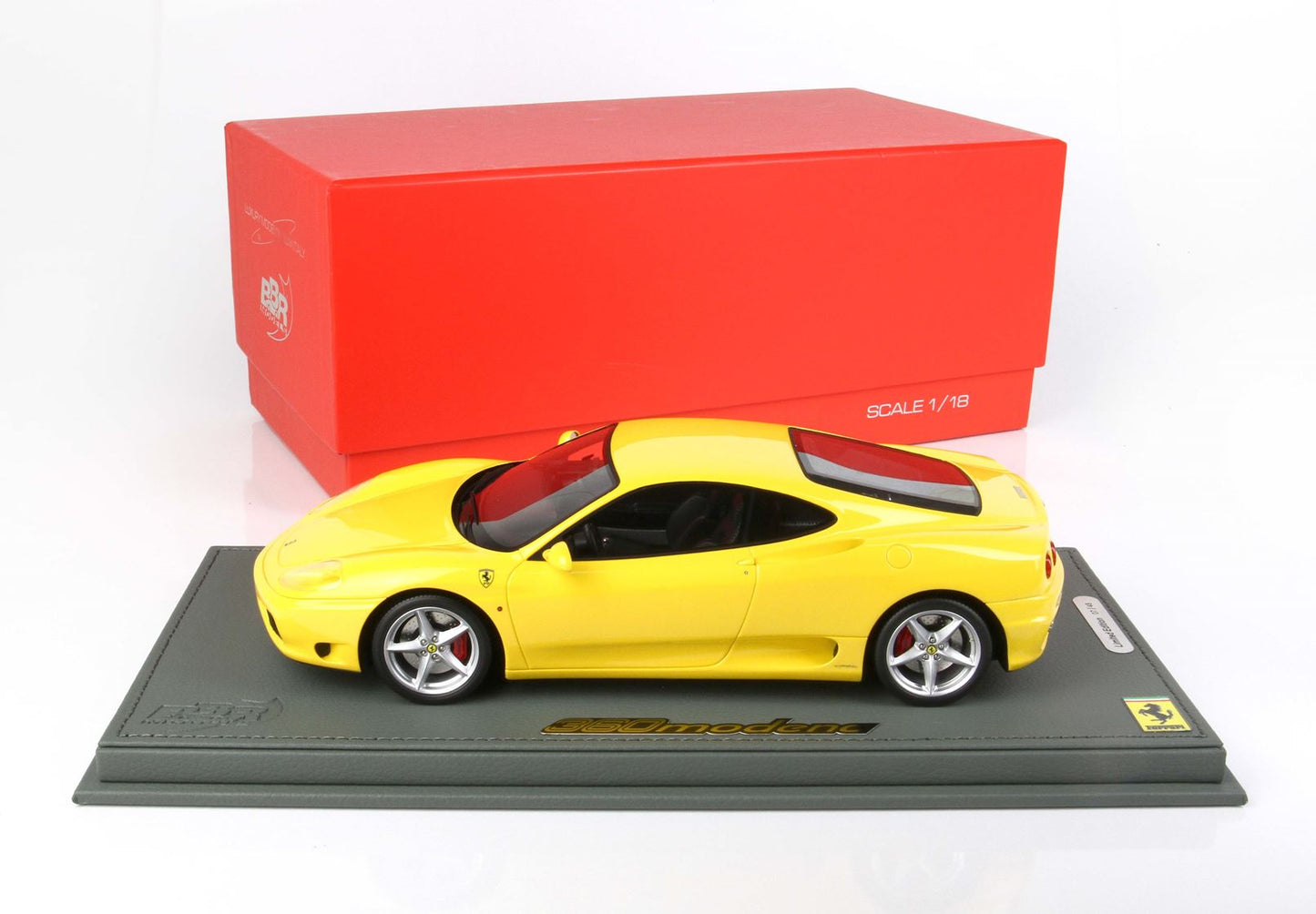 BBR Model 1:18 - Ferrari 360 Modena - Manual Gear Transmission Modena Yellow