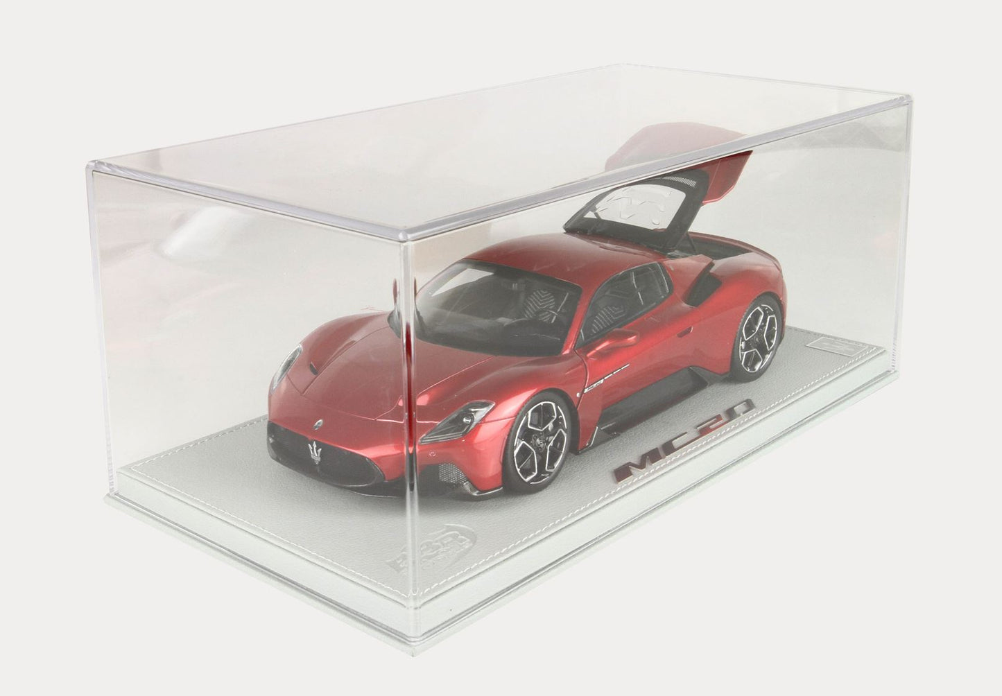 BBR Model 1:18 - Maserati MC20 Metallic Red Vincente - Showcase Included