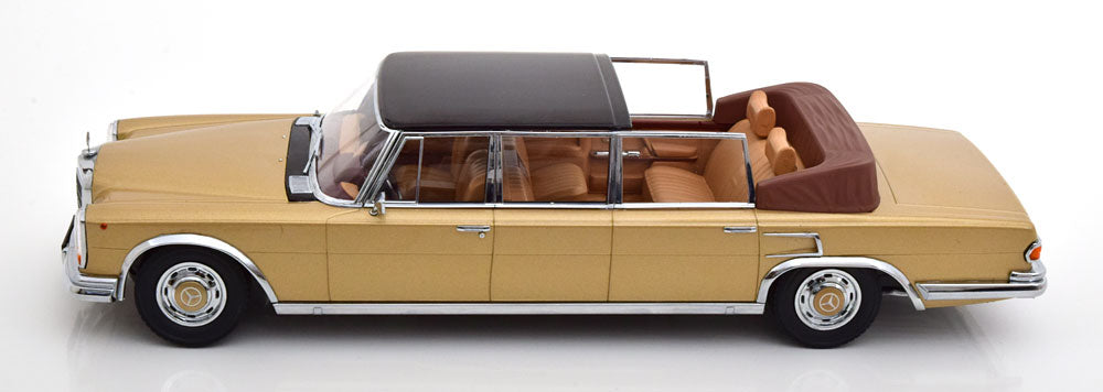 KK-Scale 1:18 - Mercedes 600 W100 Landaulet 1964 Goud Metallic