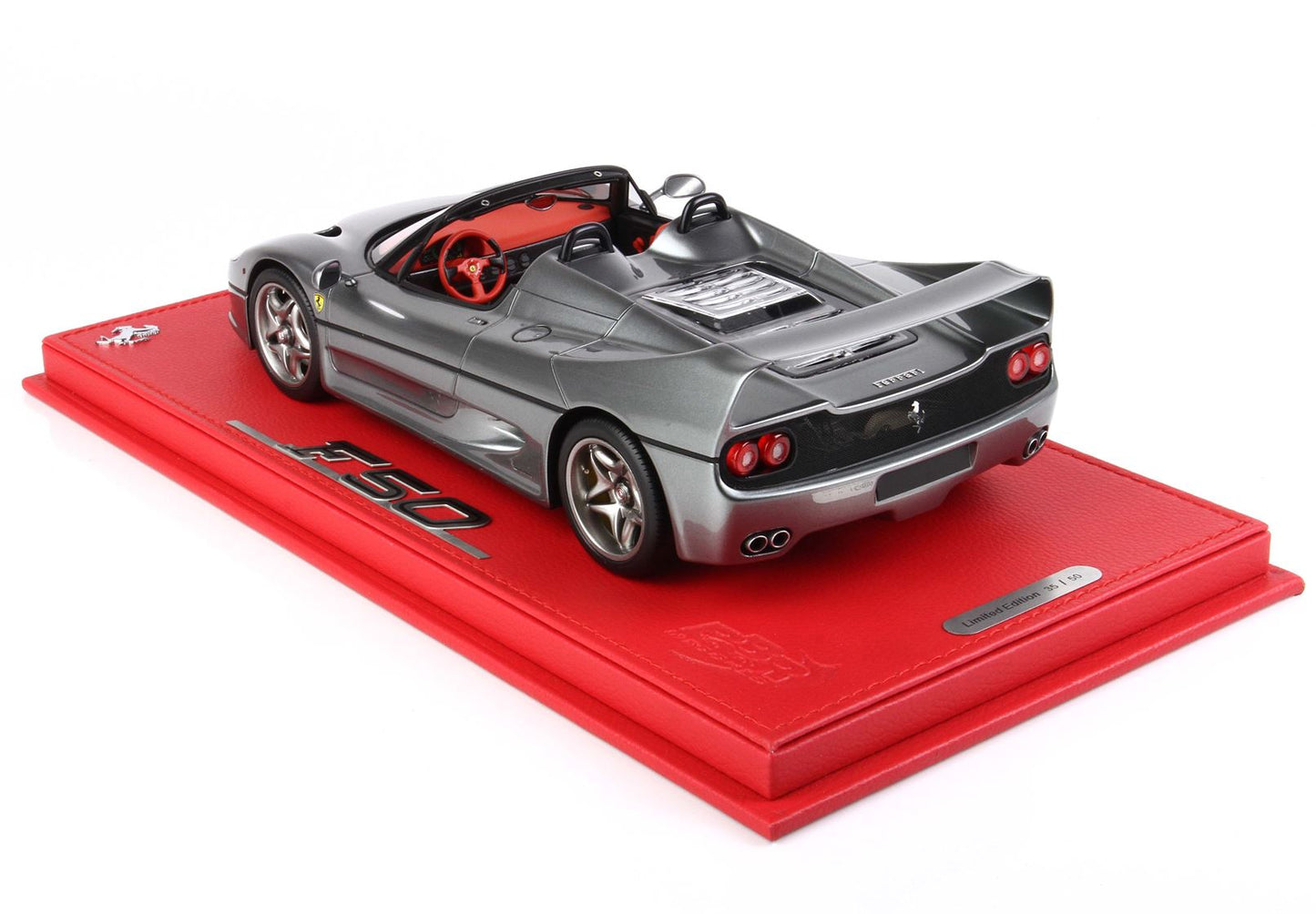BBR Model 1:18 - Ferrari F50 Coupe 1995 Spider Version Metallic Iron Grey