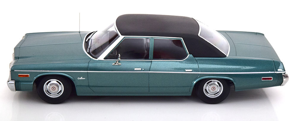 KK-Scale 1:18 - Dodge Monaco Vinyl Roof 1974 Groen Metallic
