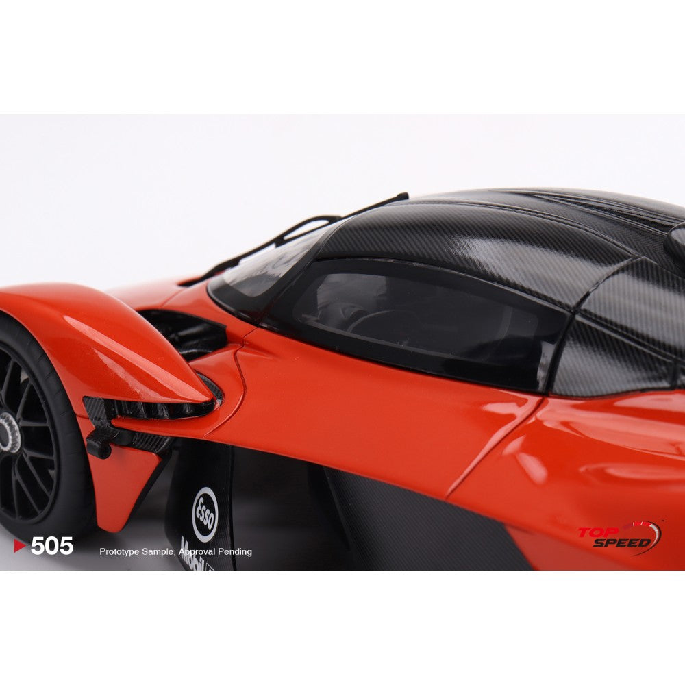 Top Speed Model - Aston Martin Valkyrie Hyper Orange 1:18
