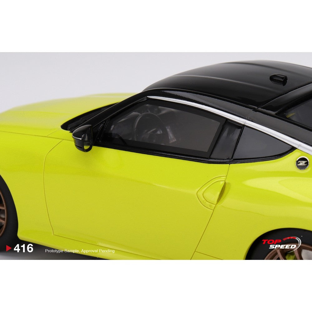 Top Speed Model - Nissan Z Proto Spec 2023 Ikazuchi Yellow 1:18