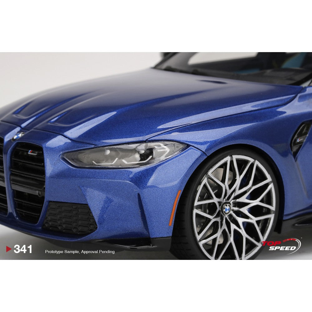 Top Speed Model - BMW M3 Competition (G80) Portimao Blue Metallic 1:18