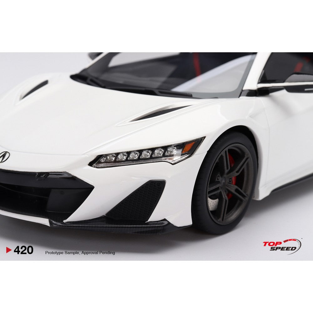 Top Speed Model - Acura NSX Type S 2022 130R White 1:18