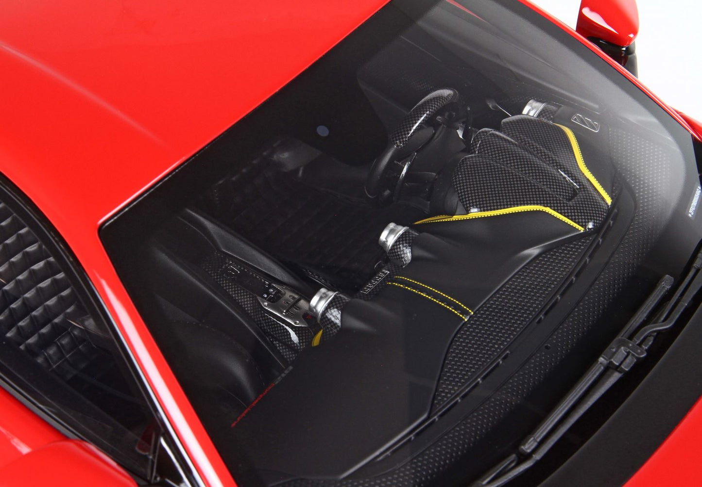 BBR Model 1:12 - Ferrari 812 Competizione Silver Details Rosso Corsa 322