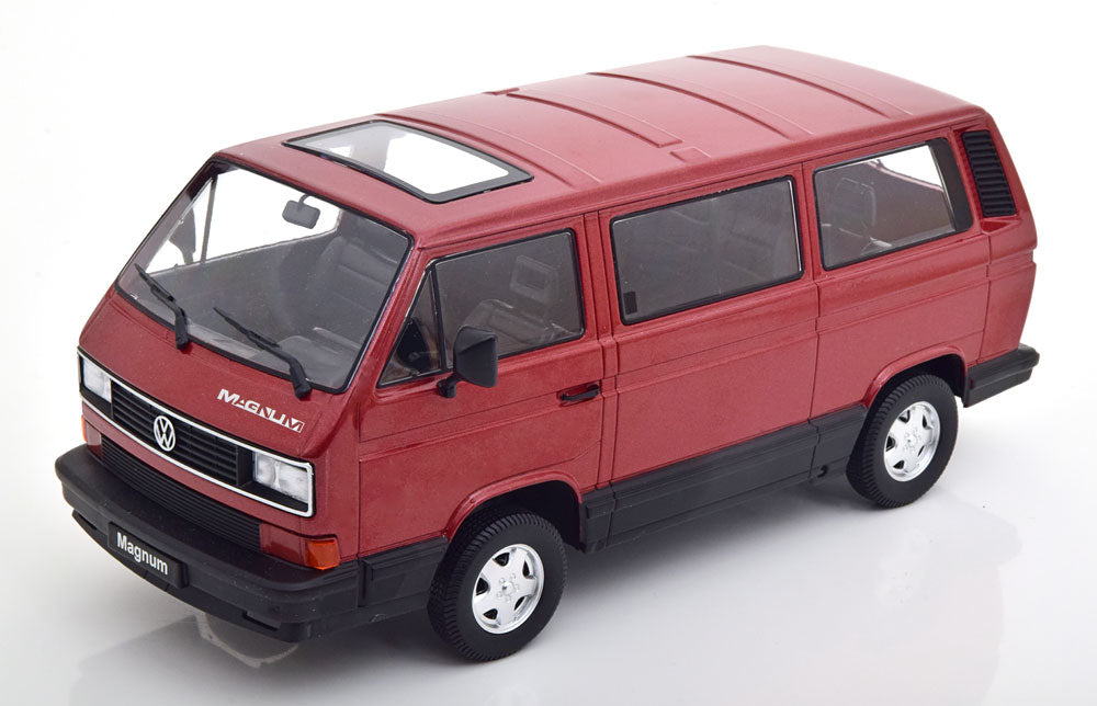 KK-Scale 1:18 - VW T3 Multivan Magnum 1987 Rood Metallic