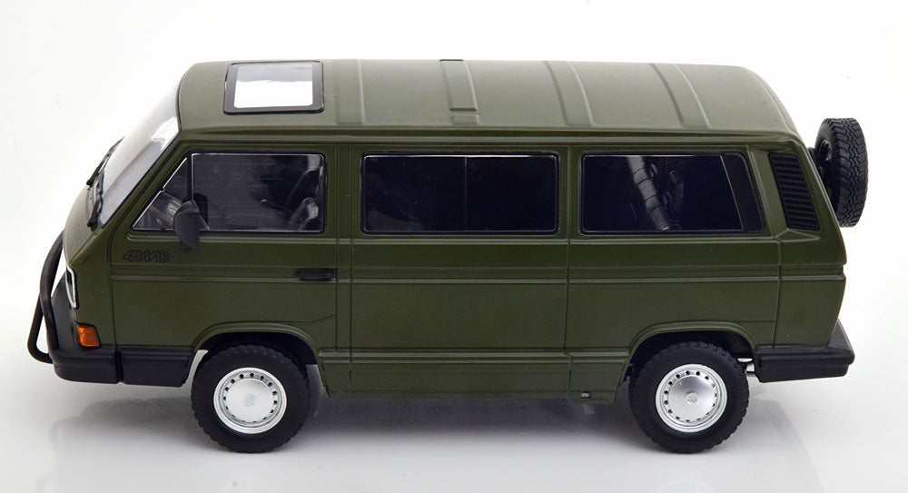 KK-Scale 1:18 - VW T3 Bus Syncro 1987 Mat Olijfgroen