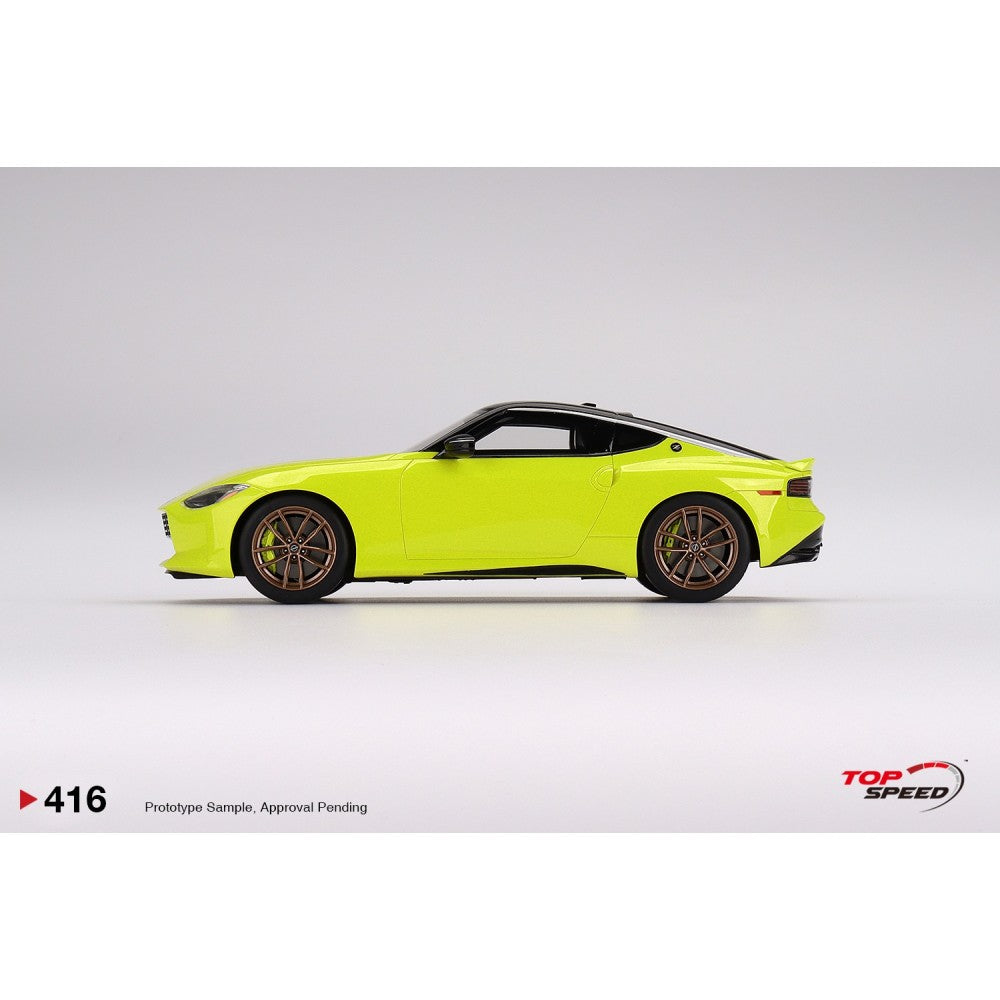 Top Speed Model - Nissan Z Proto Spec 2023 Ikazuchi Yellow 1:18