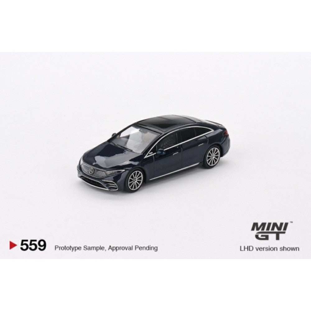 MiniGT - 1/64 MERCEDES-BENZ EQS 580 4MATIC NAUTICAL BLUE METALLIC (LHD)