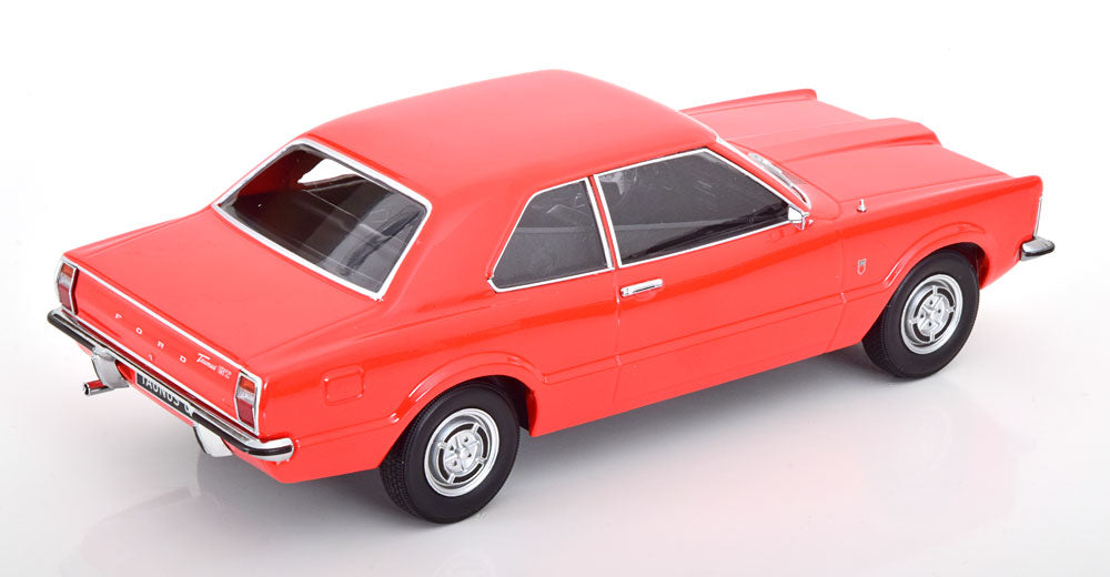 KK-Scale 1:18 - Ford Taunus GXL Limousine Vinyl Roof 1971 lichtrood