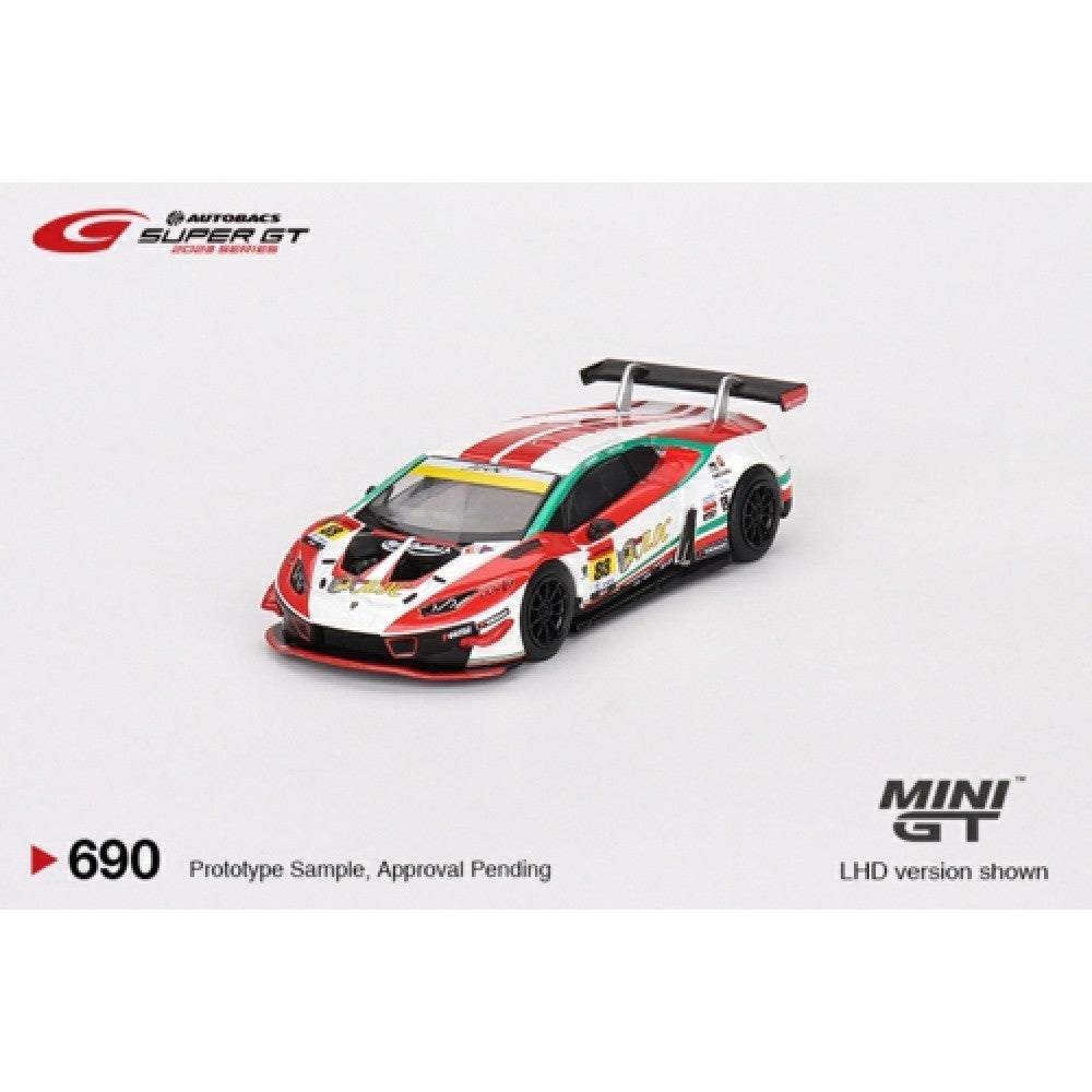 MiniGT - 1/64 LAMBORGHINI HURACAN GT3 EVO NO.88 JLOC LAMBORGHINI GT3 JLOC 2023 SUPER GT SERIES (JAPANESE EXCLUSIVE)