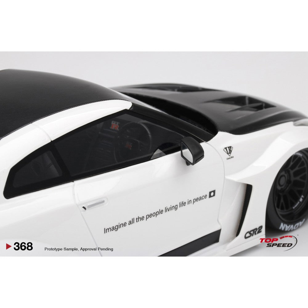 Top Speed Model - NISSAN LB-Silhouette WORKS GT 35GT-RR Ver.2 White 1:18
