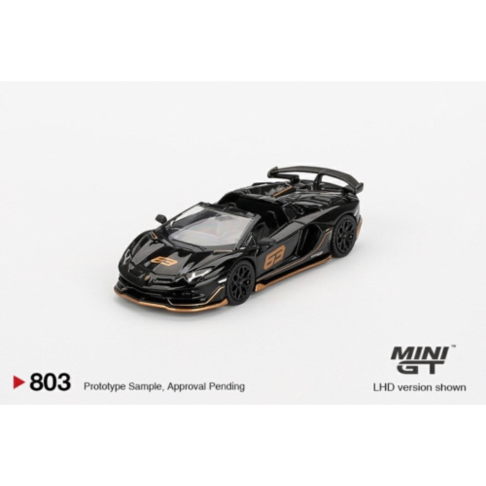 MiniGT - 1/64 LAMBORGHINI AVENTADOR SVJ 63 ROADSTER NERO ALDEBARAN (LHD) BLISTER PACKAGING
