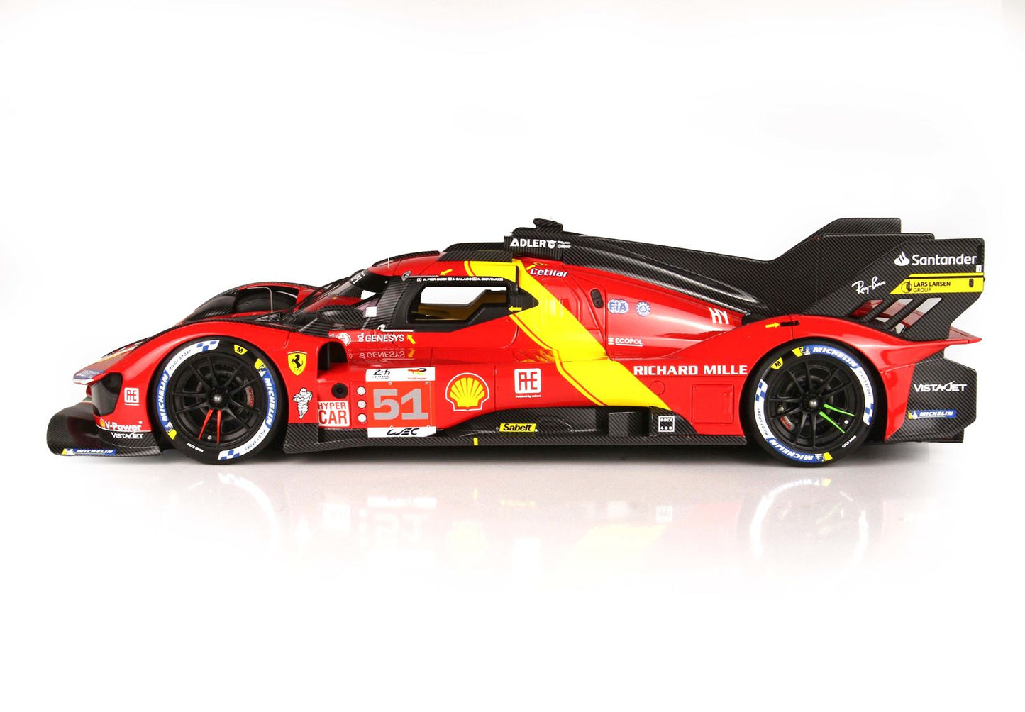 BBR Model 1:18 - Ferrari 499P Car N. 51 Winner Le Mans 2023