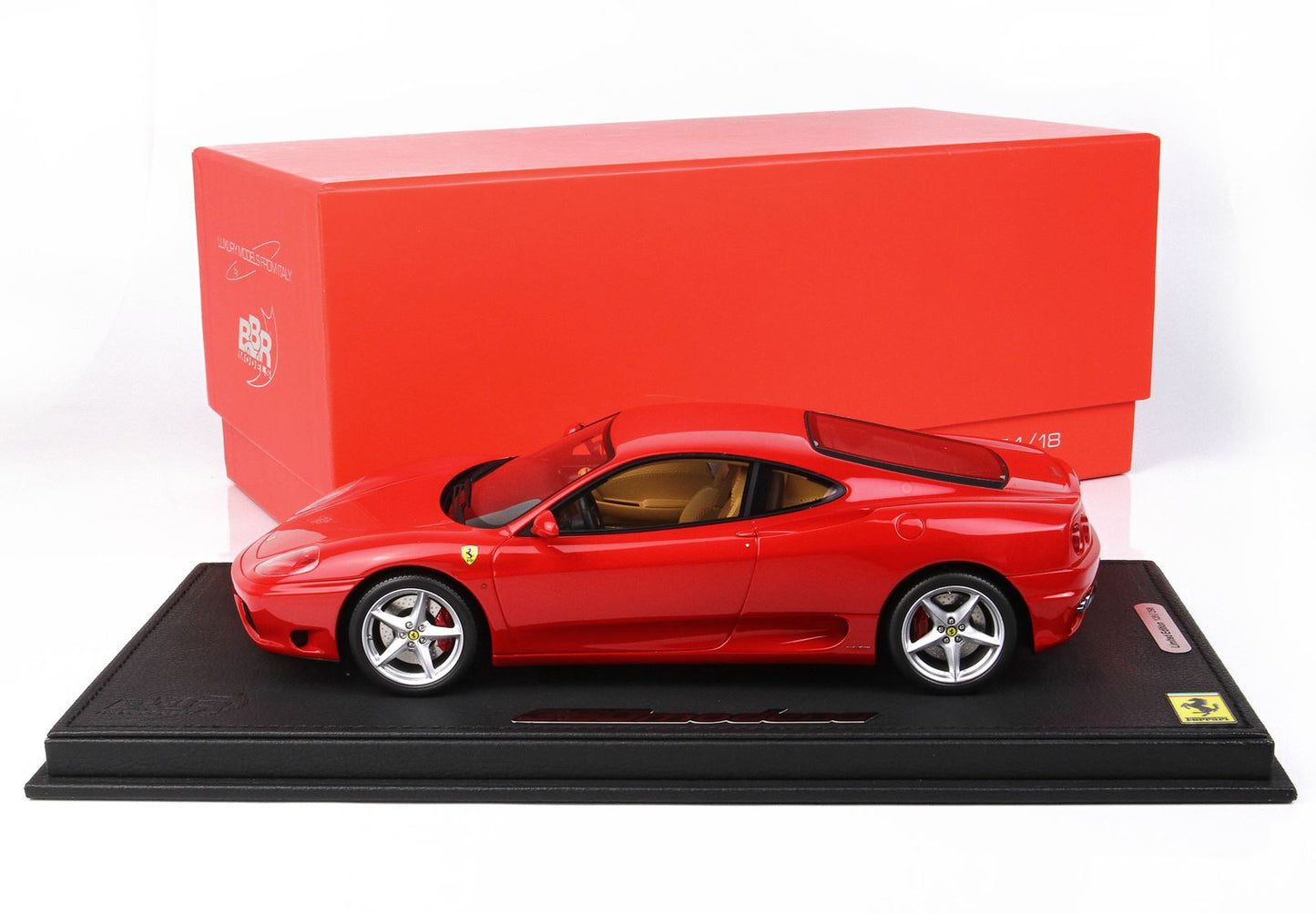 BBR Model 1:18 - Ferrari 360 Modena 1999 Rosso Corsa 322 F1 Gear Box