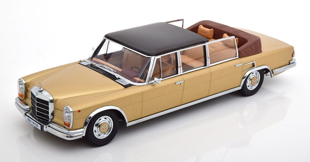 KK-Scale 1:18 - Mercedes 600 W100 Landaulet 1964 Goud Metallic