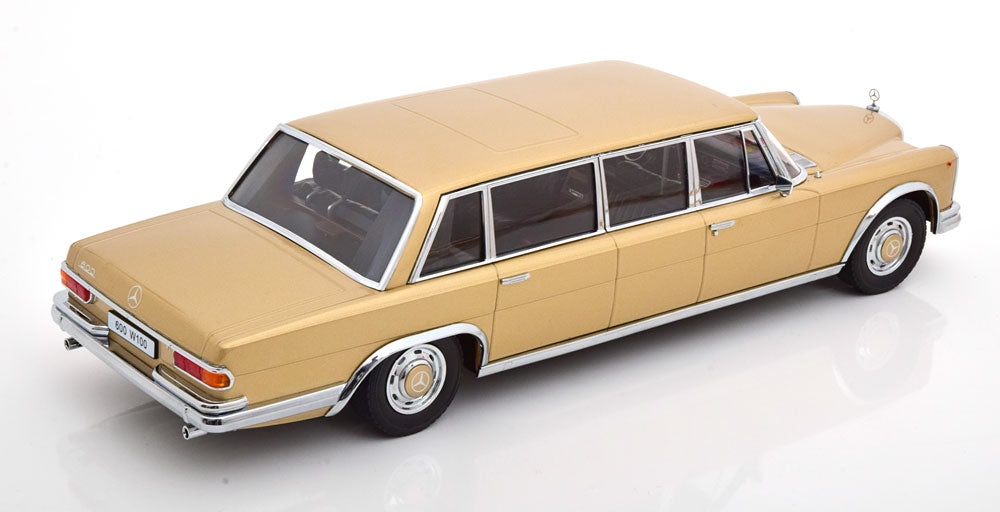KK-Scale 1:18 - Mercedes 600 LWB W100 Pullman 1964 Goud Metallic