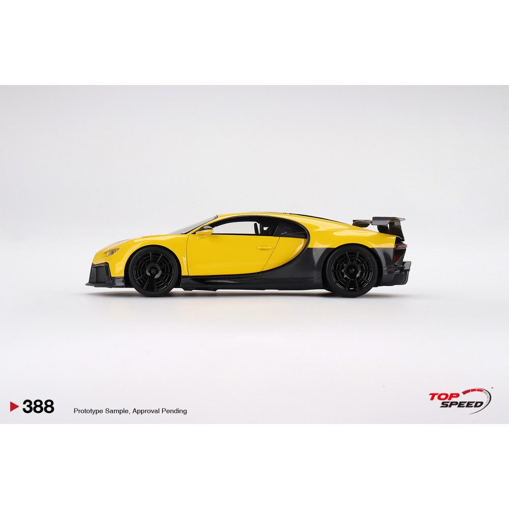 Top Speed Model - Bugatti Chiron Pur Sport Yellow 1:18