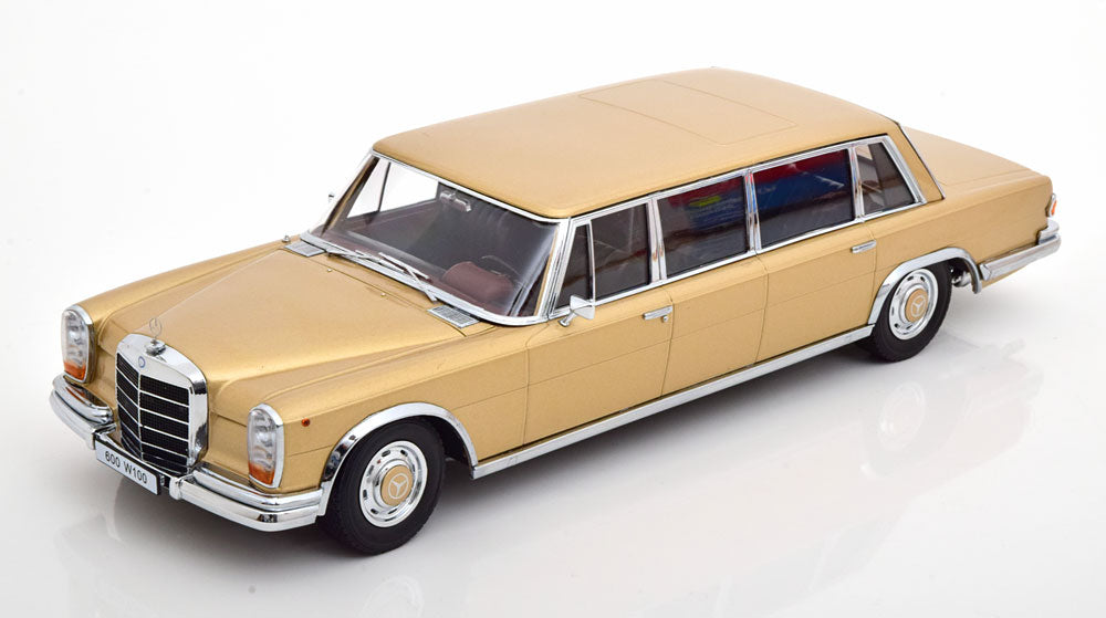 KK-Scale 1:18 - Mercedes 600 LWB W100 Pullman 1964 Goud Metallic