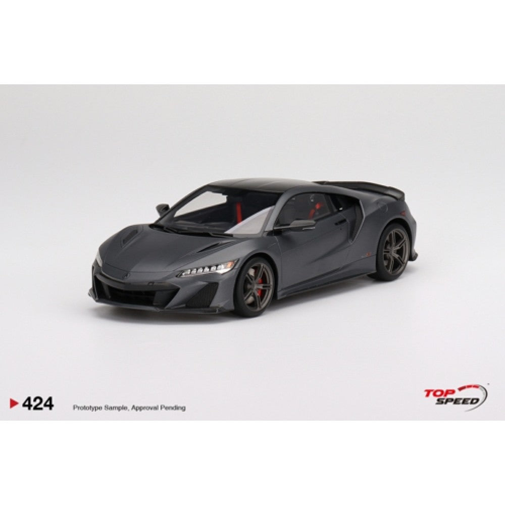 Top Speed Model - Acura NSX Type S 2022 Gotham Gray Matte 1:18