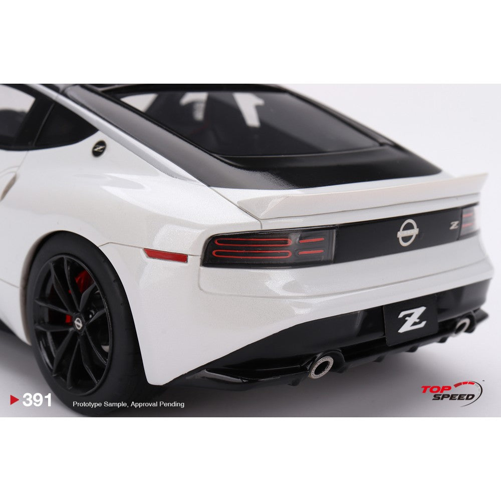 Top Speed Model - Nissan Z Performance 2023 Everest White LHD 1:18