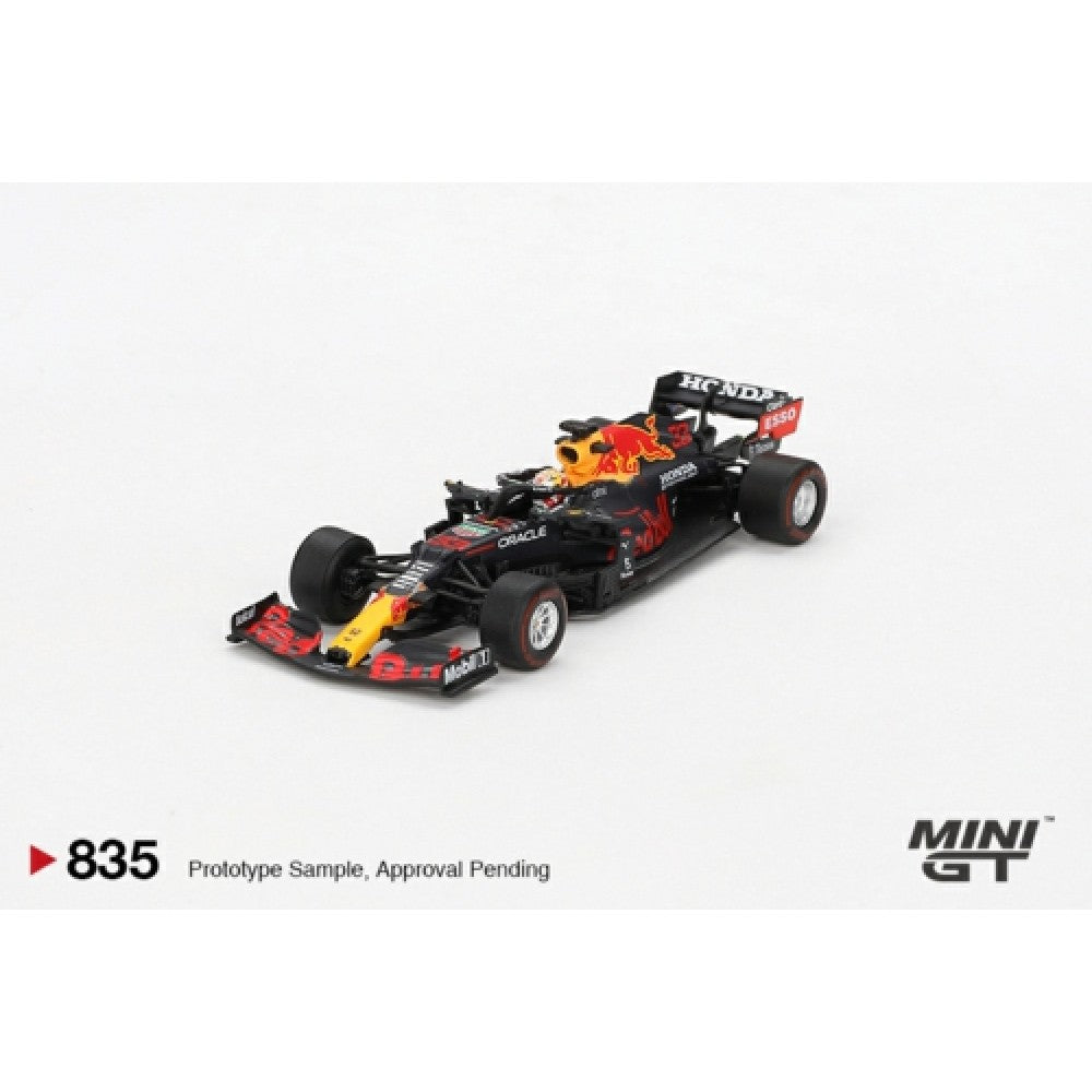 MiniGT - 1/64 RED BULL RB16B NO.33 M.VERSTAPPEN 2021 ABU DHABI GRAND PRIX WINNER BLISTER PACKAGING