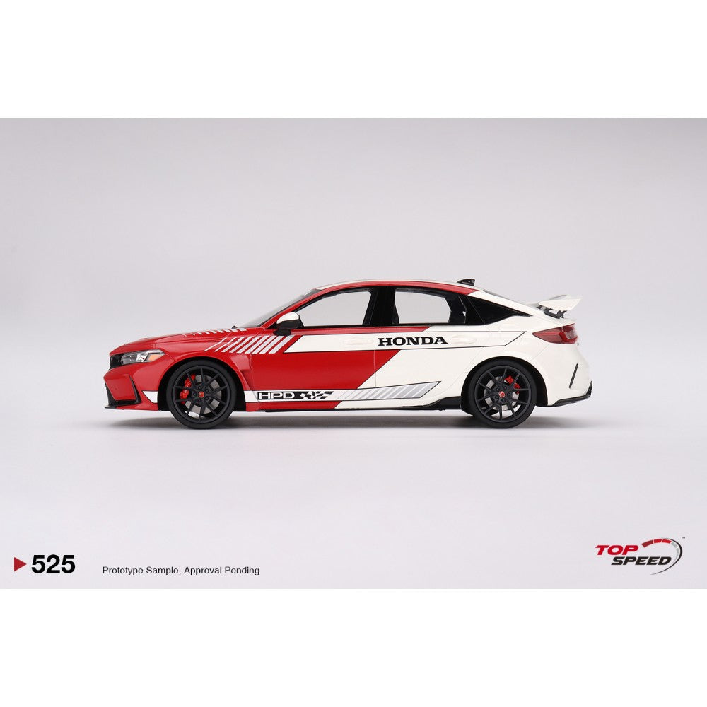 Top Speed Model - Honda Civic TYPE R #1 2023 Pace Car Red 1:18