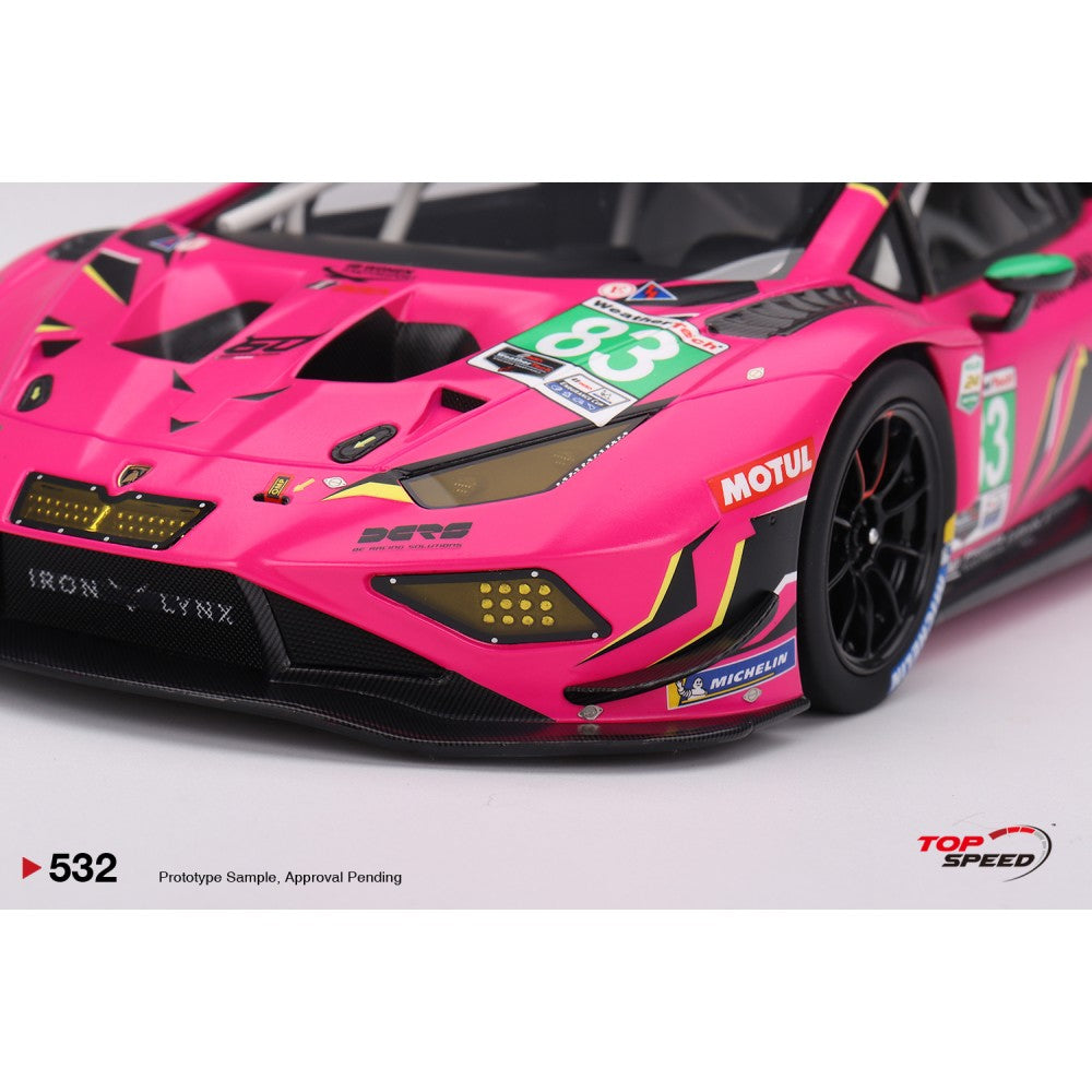 Top Speed Model - Lamborghini Huracán GT3 EVO2 #83 Iron Dames 2023 IMSA Daytona 24 Hrs 1:18