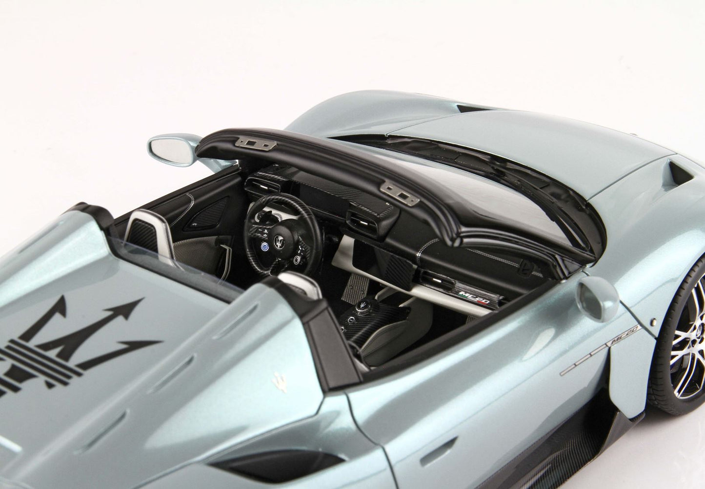 BBR Model 1:18 - Maserati MC20 CIELO Acqua Marina