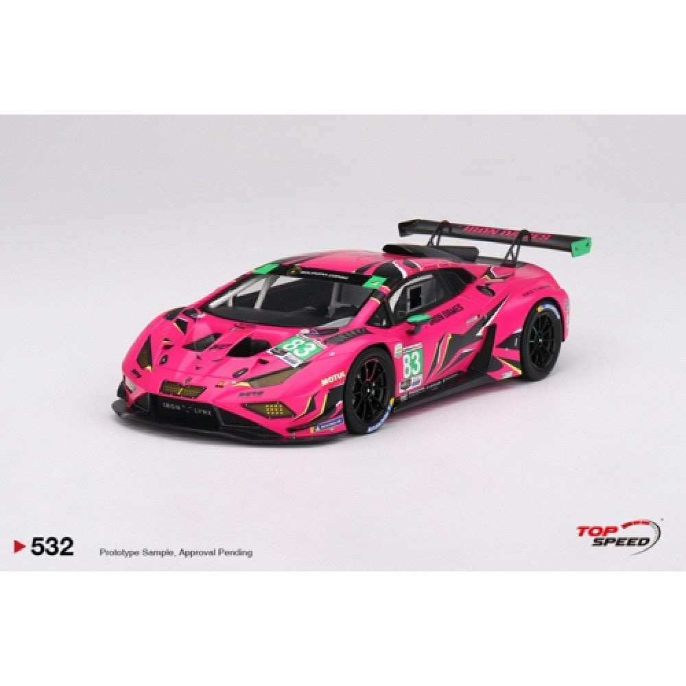Top Speed Model - Lamborghini Huracán GT3 EVO2 #83 Iron Dames 2023 IMSA Daytona 24 Hrs 1:18
