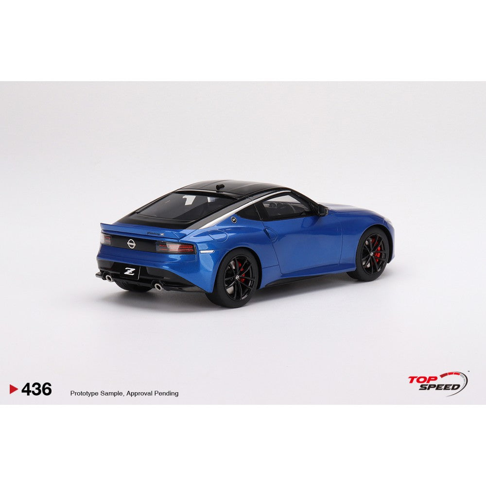 Top Speed Model - Nissan Fairlady Z Version ST 2023 Seiran Blue 1:18
