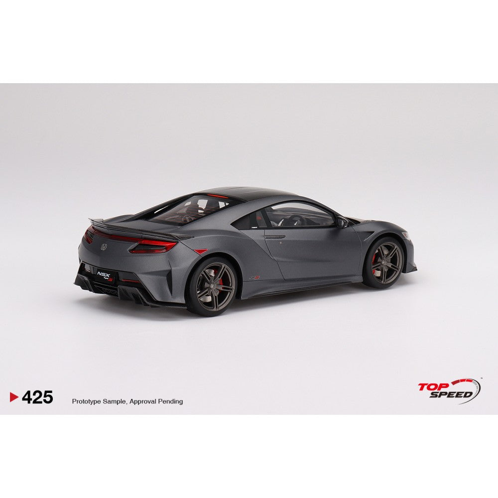 Top Speed Model - Honda NSX Type S 2022 Gotham Gray Matte 1:18