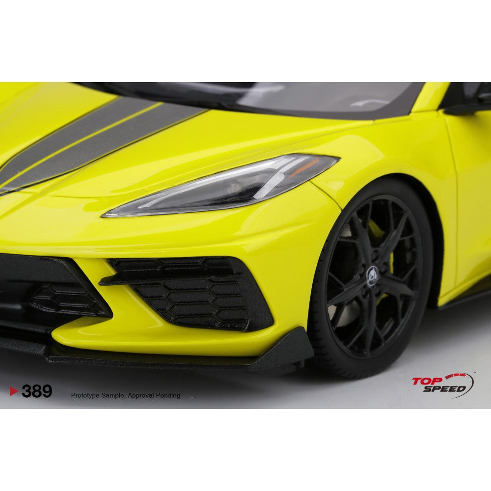 Top Speed Model - Chevrolet Corvette Stingray IMSA GTLM Championship Edition Accelerate Yellow 1:18