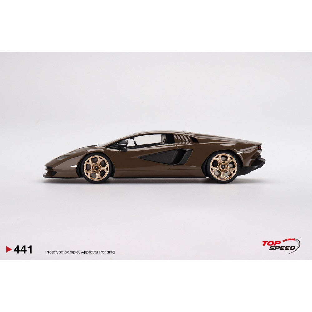 Top Speed Model - Lamborghini Countach LPI 800-4 Dark Bronze 1:18