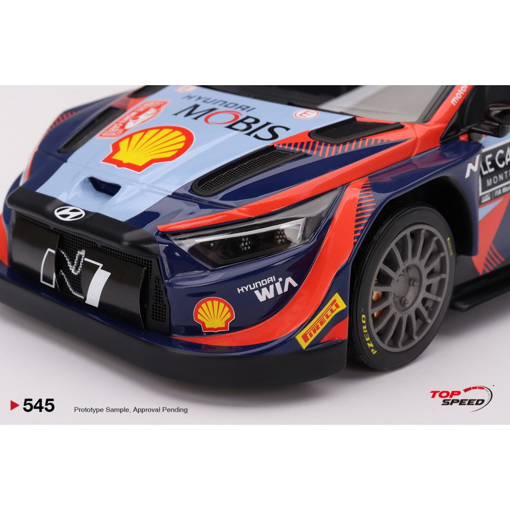 Top Speed Model - Hyundai i20 N Rally1 Hybrid #11 2023 Rally Monte Carlo 3rd Place 1:18