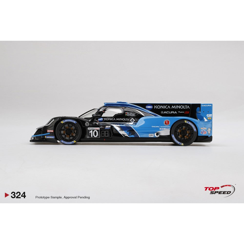 Top Speed Model - Acura ARX-05 DPi #10 No.10 Konica Minolta Acura ARX-05 2021 IMSA Daytona 24 Hrs Winner Resin Model 1:18