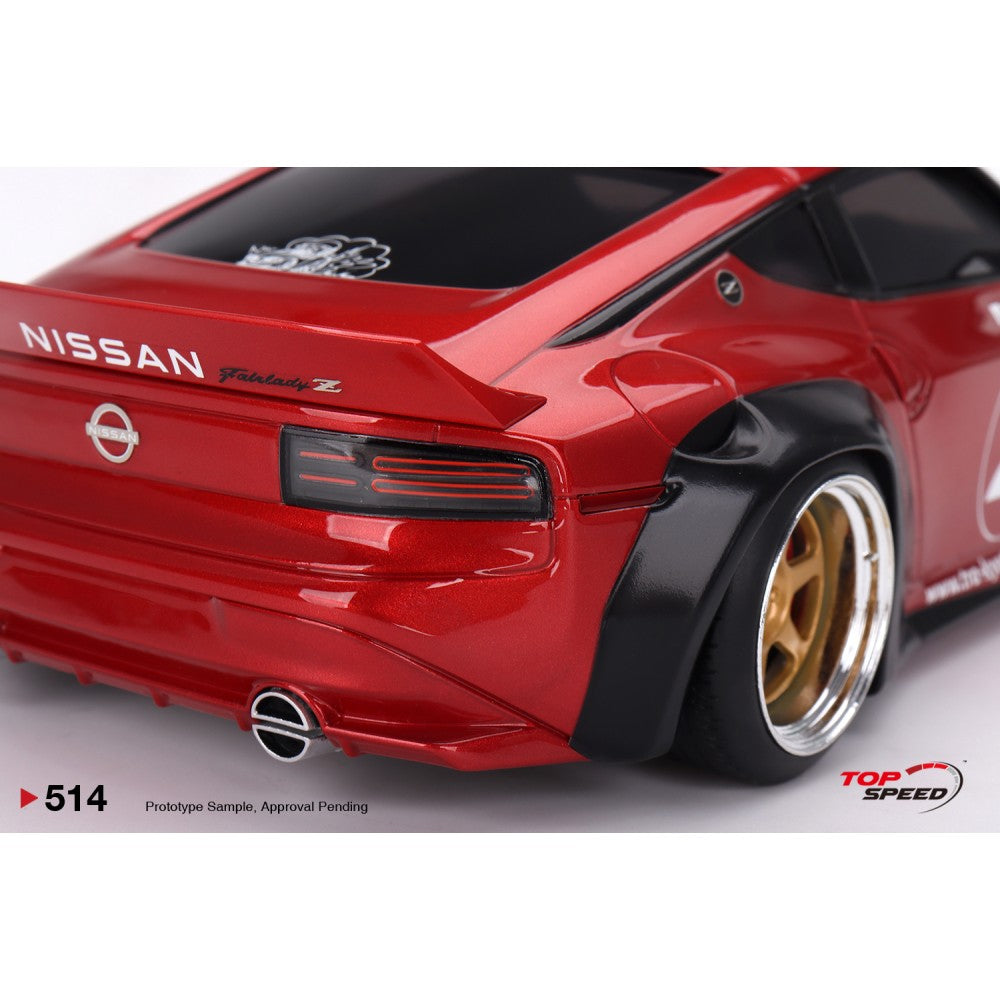 Top Speed Model - Nissan Fairlady Z (RZ34) Pandem Passion Red 1:18